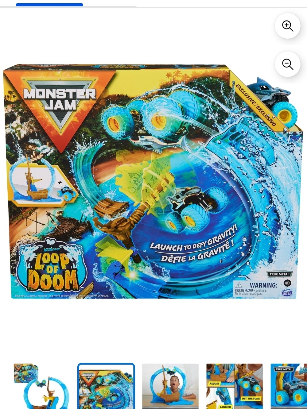 Monster Jam - Loop of Doom Launch Set - Blue